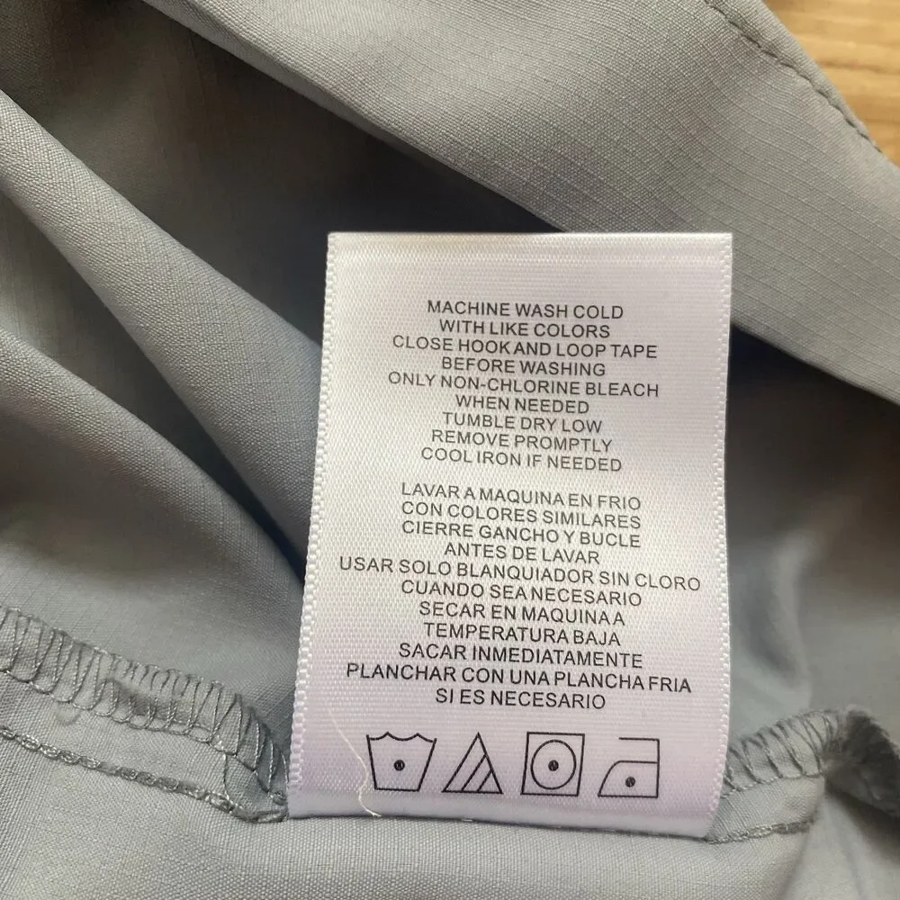 Habit Mens 2XL Gray Vented Outdoor UPF 40+ Long Sleeve Button-Up Fishing Shirt - Picture 5 of 16